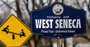 Town of West Seneca sign in West Seneca, New York