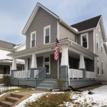 Renovated two-story house bought by Comfort Living, a cash buyer that helps owners sell their house fast in Springfield, Ohio