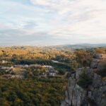 a view from sleeping giant state park in ct