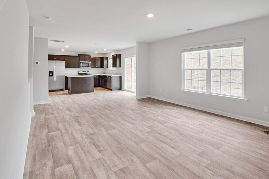 a empty room in a house that is for sale