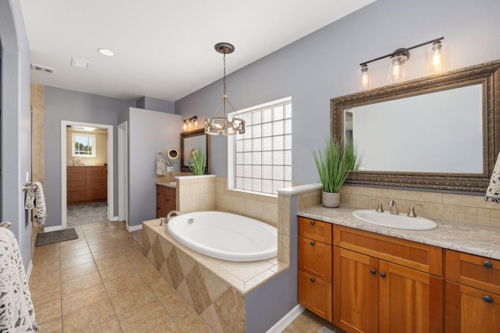 A bathroom that has just been renovated