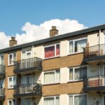 A bunch of apartments in a condominium