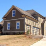 A house that is on a hill that was freshly built