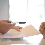 A person negotiating with a house seller