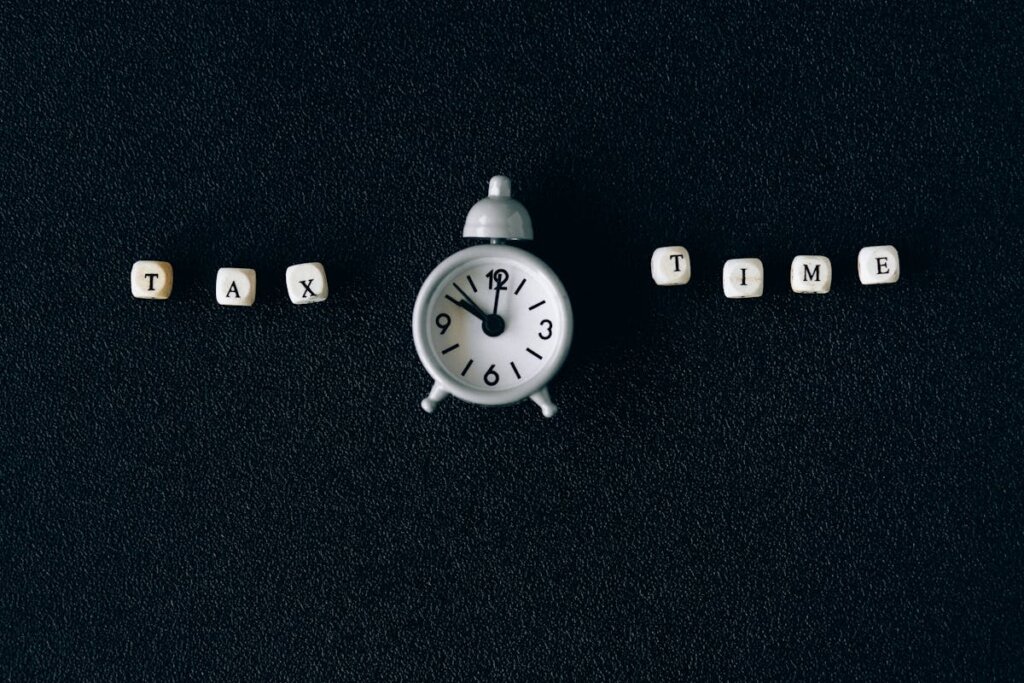 A clock against a black background