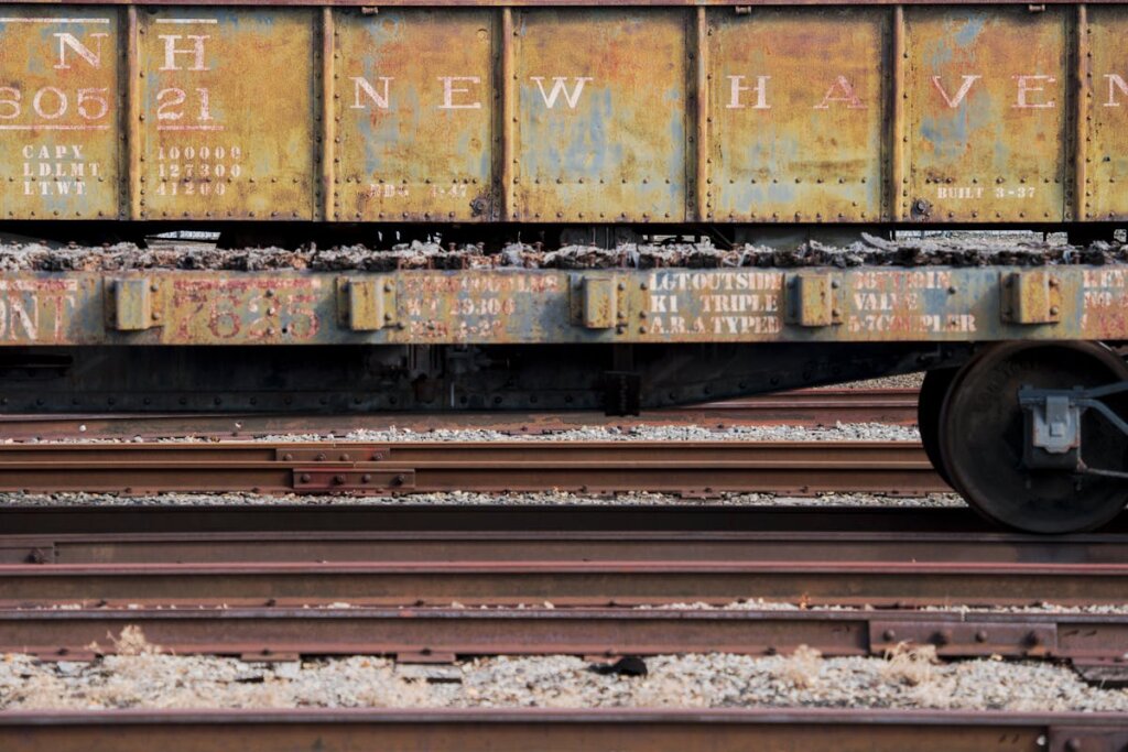 A train in New Haven, CT