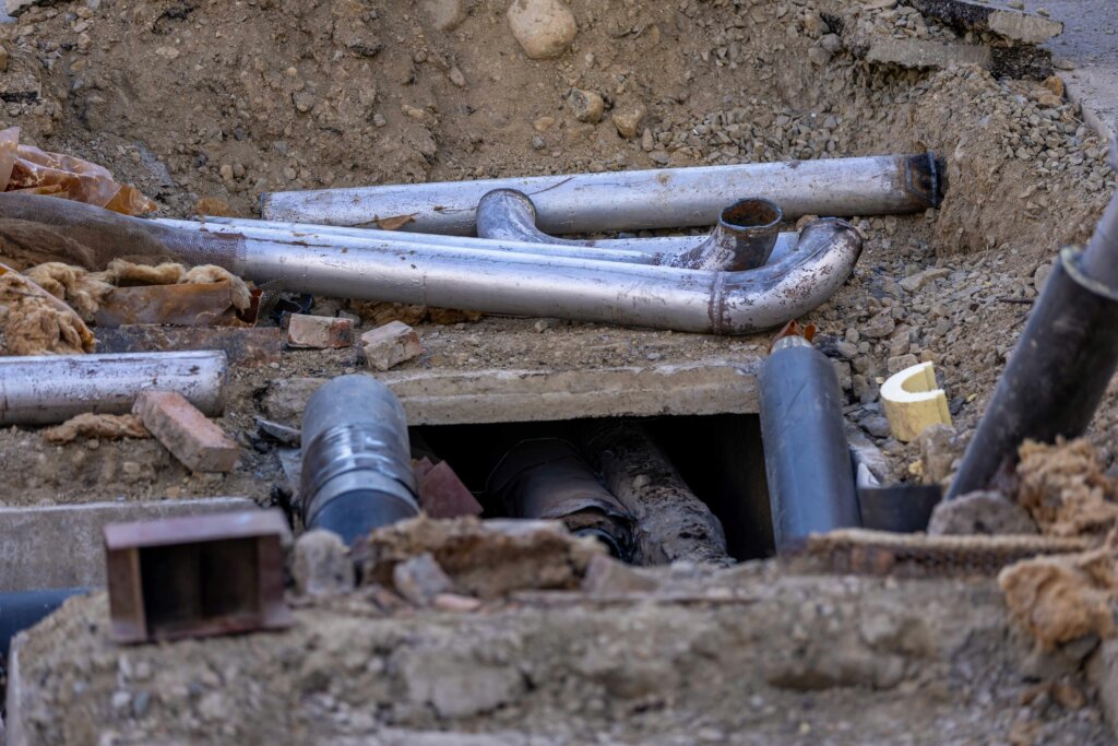 Instaling a septic system