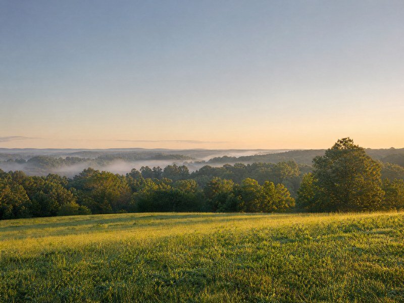 Calm wide rural landscape showing resolution of landlocked property issues.