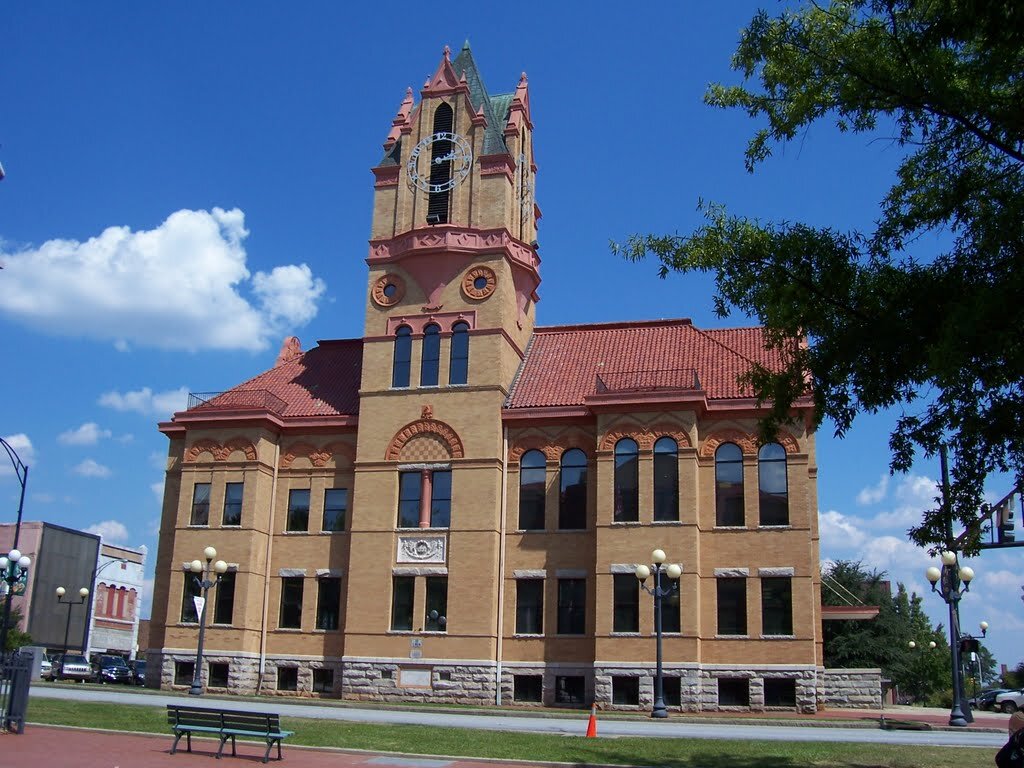 Historic Anderson County Courthouse in Anderson, South Carolina, a local civic landmark for county records and planning context.