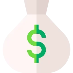 bag with money symbol to pay for houses