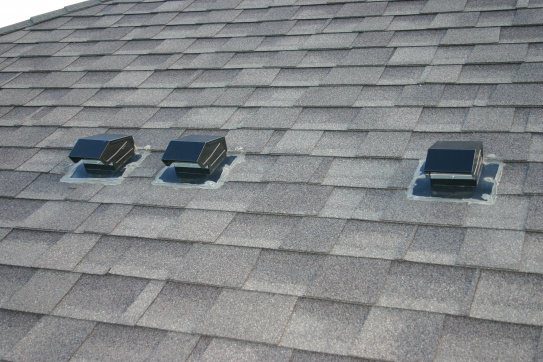exhaust vents on roof