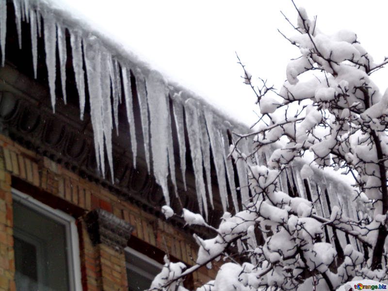 icicles on roof