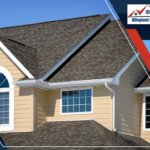 A house with a shingled roof featuring roof ventilation.