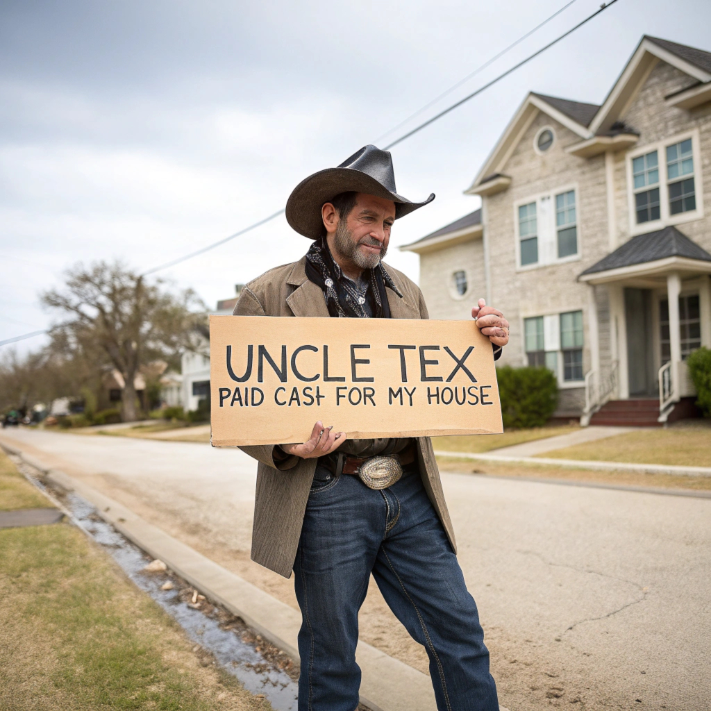 Uncle Tex paid cash for my Texas home