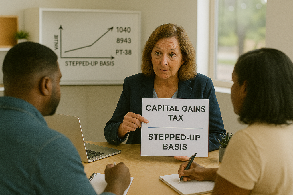 capital gains tax on inherited property in texas