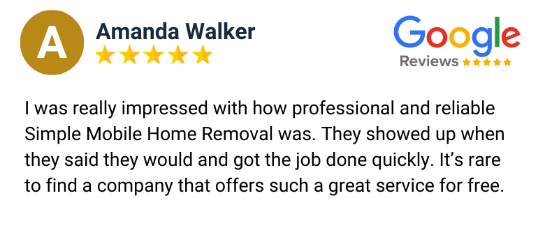 remove mobile home from property South Carolina