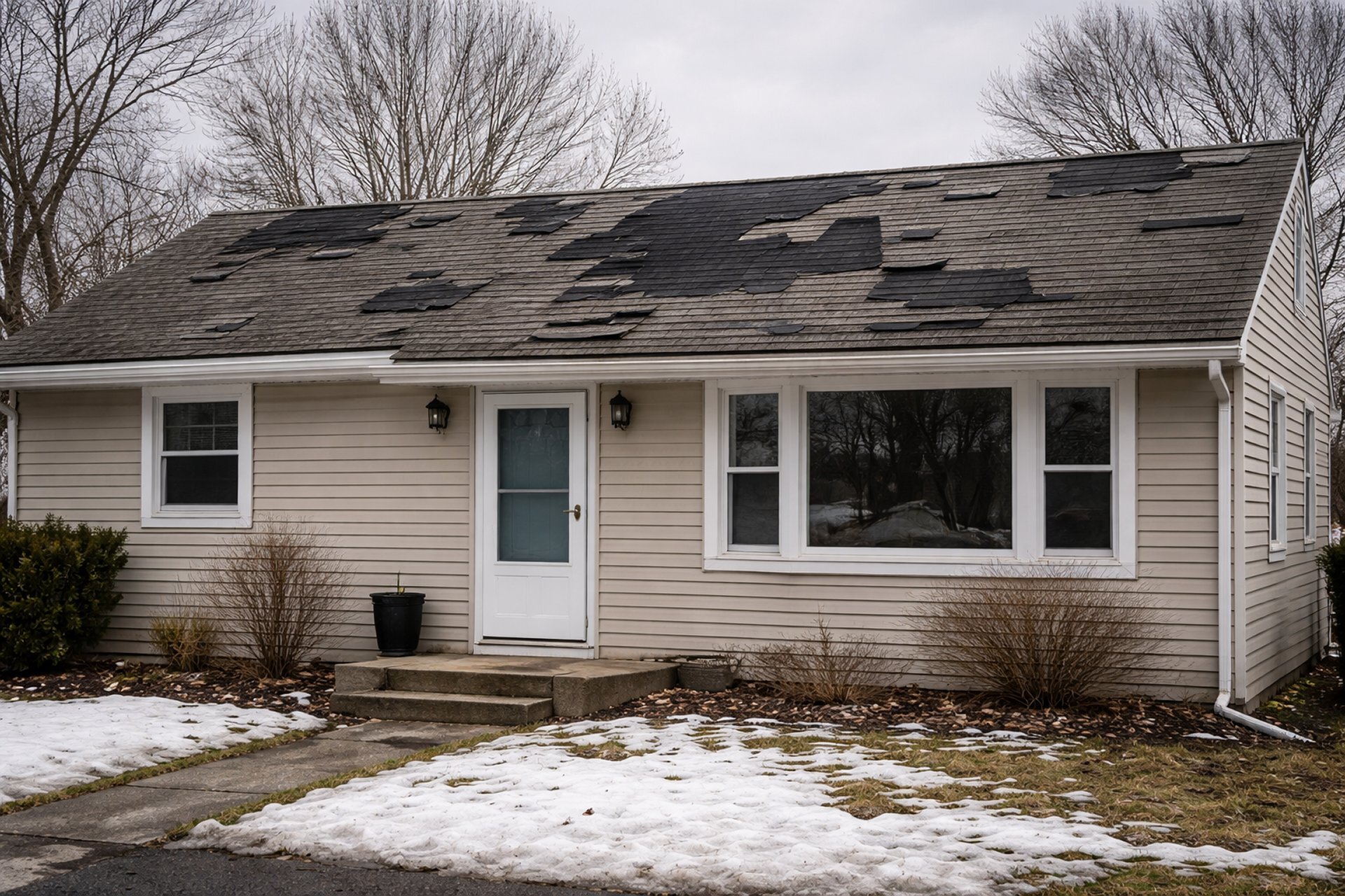 Roof damage insurance claim denied age wear Buffalo NY