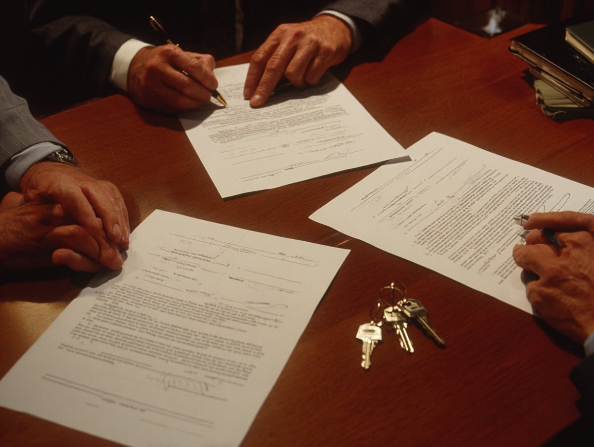 Cash offer documents and keys at closing — Buffalo NY fire-damaged home sold as-is