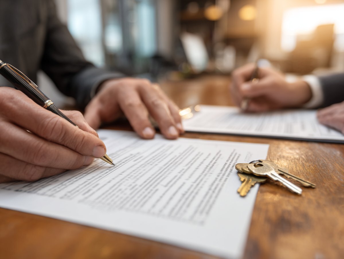 Cash closing at Erie County title company — Buffalo NY home with roof damage sold as-is