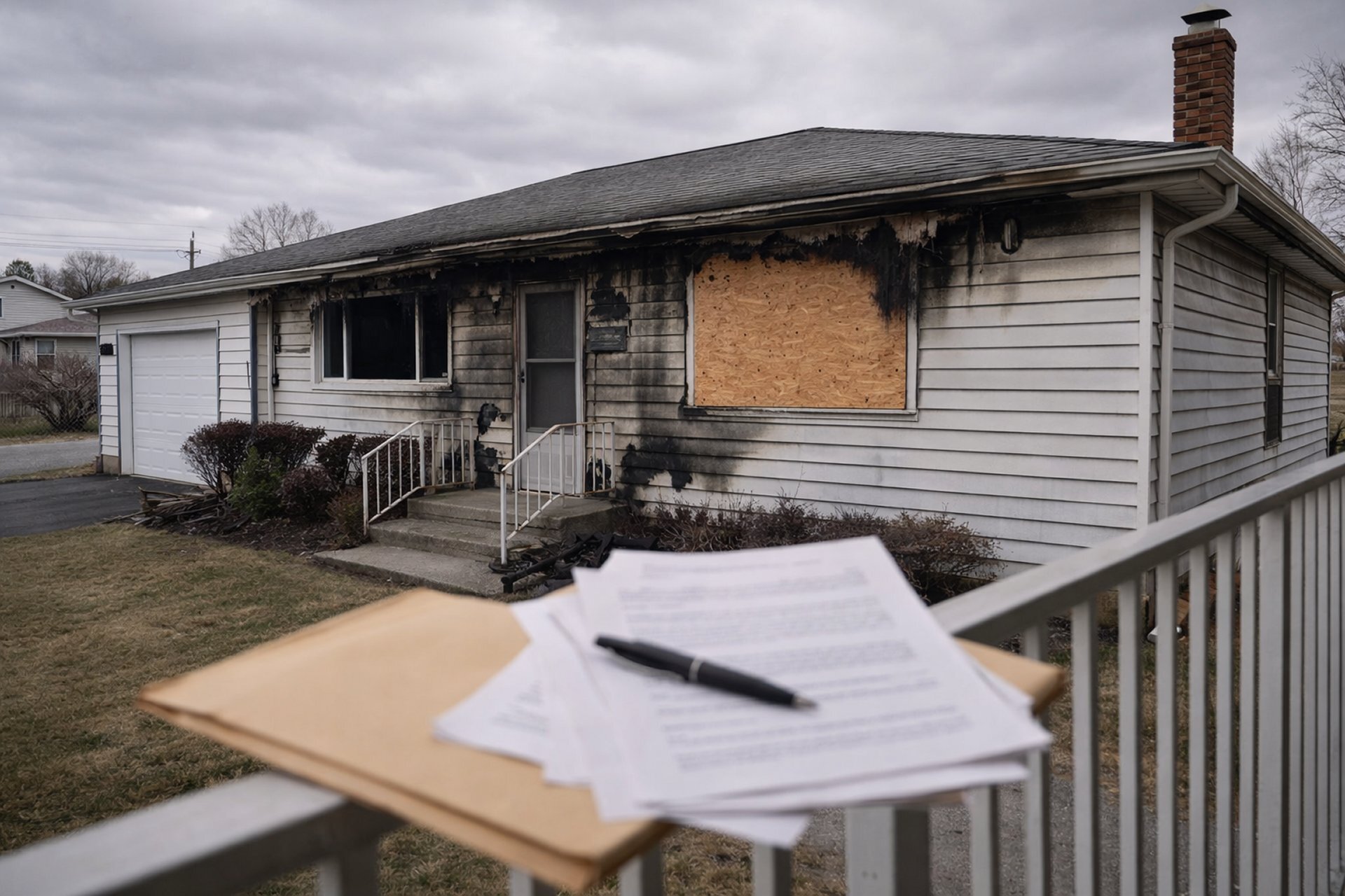 Fire damaged Buffalo NY home insurance claim denied