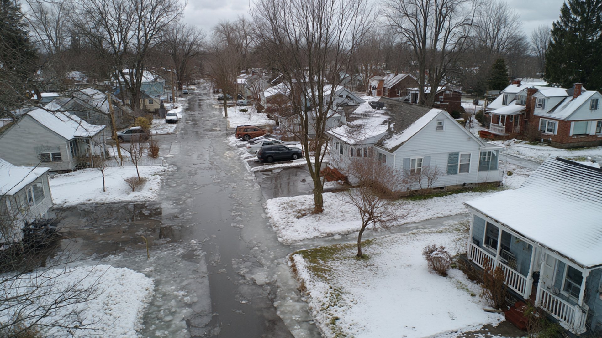 Buffalo NY flood zone FEMA aerial Erie County waterway