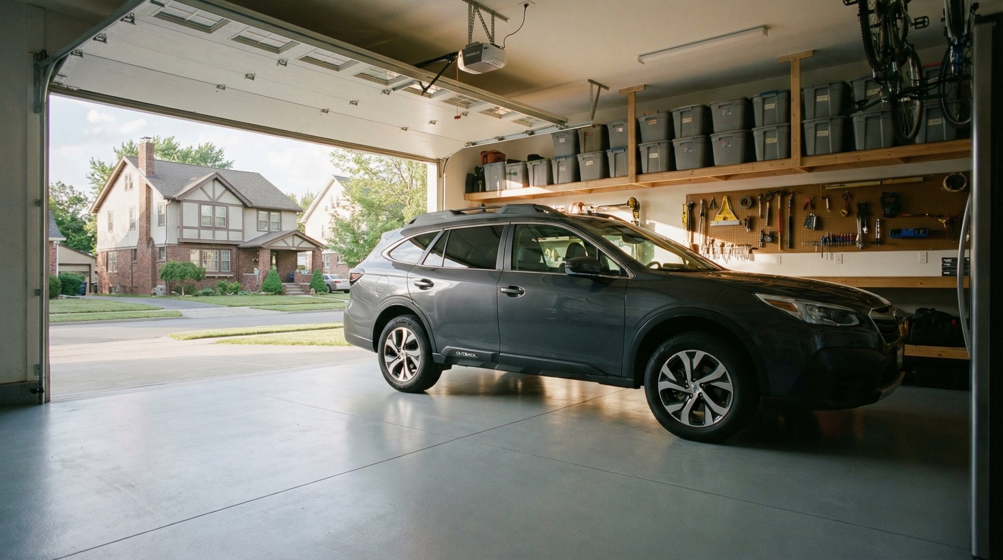 Garage cleanout before and after Buffalo NY organized clean space