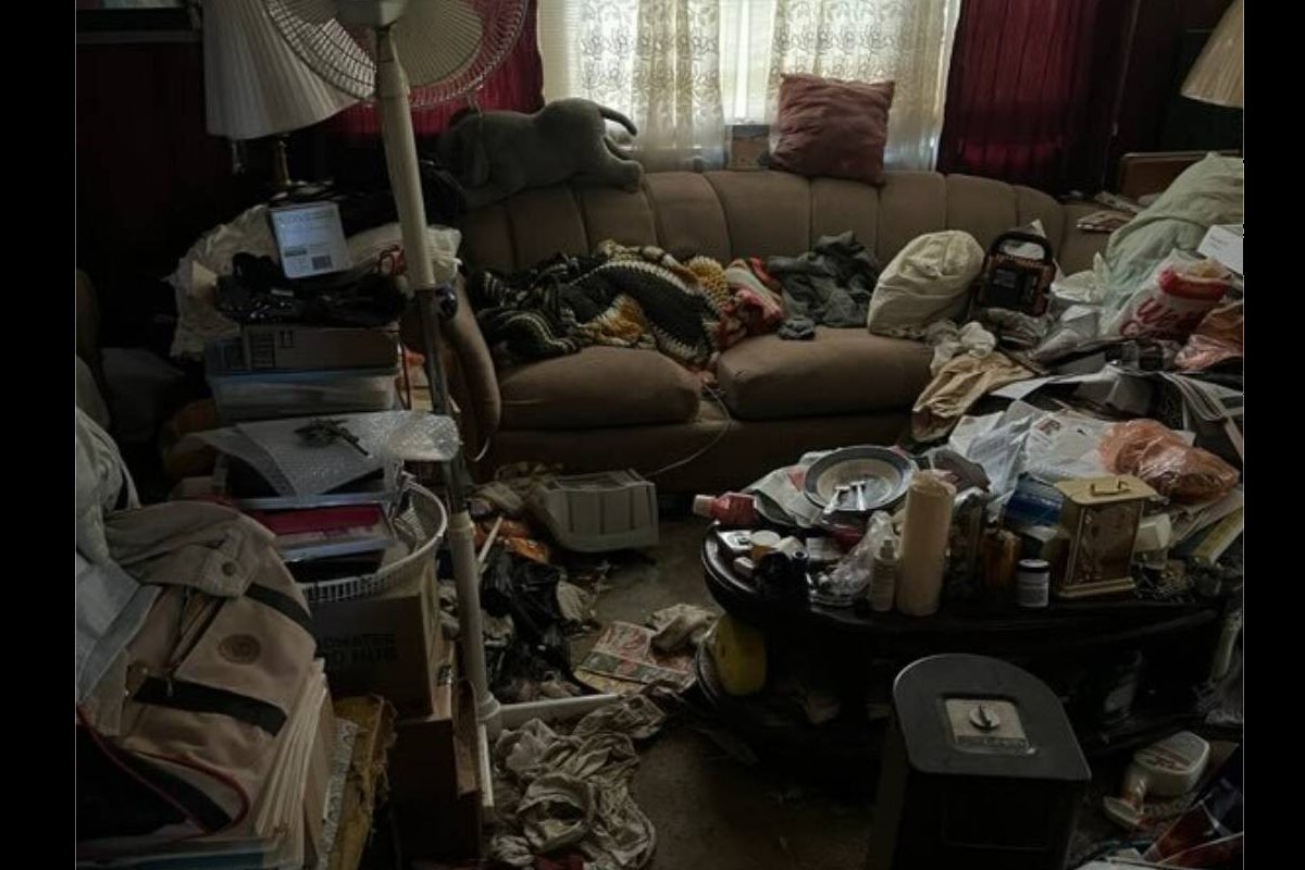 Hoarder property interior Buffalo NY