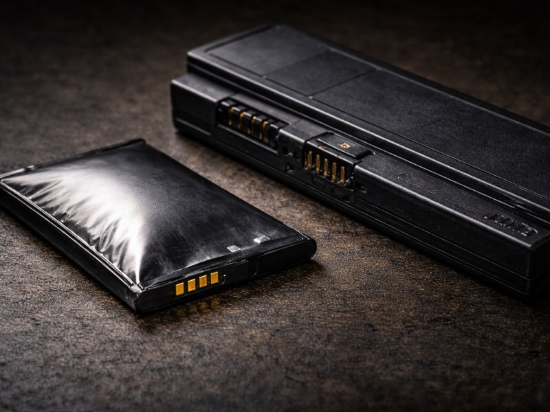 Swollen lithium-ion phone battery and laptop battery pack — fire hazard that cannot go in Buffalo NY trash or recycling bin, free drop-off at Best Buy, Home Depot and Staples in Erie County