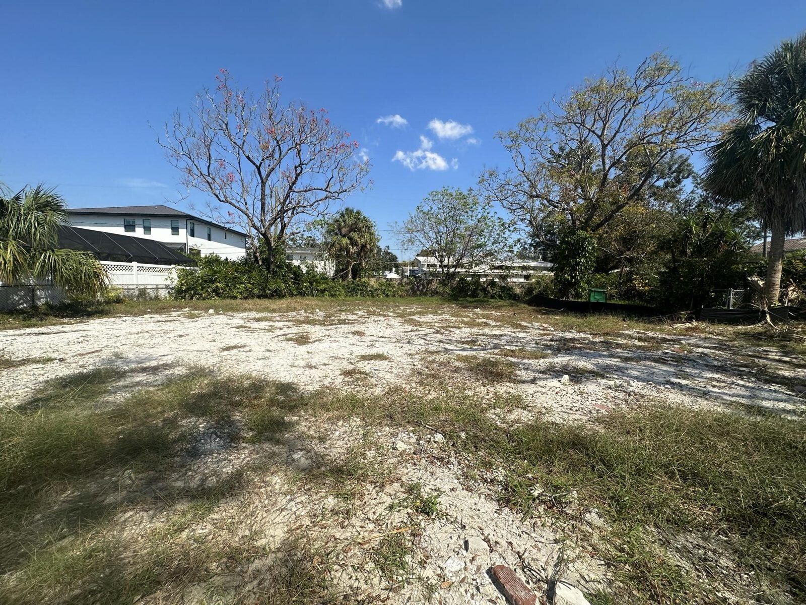 Vacant South Tampa lot after a teardown