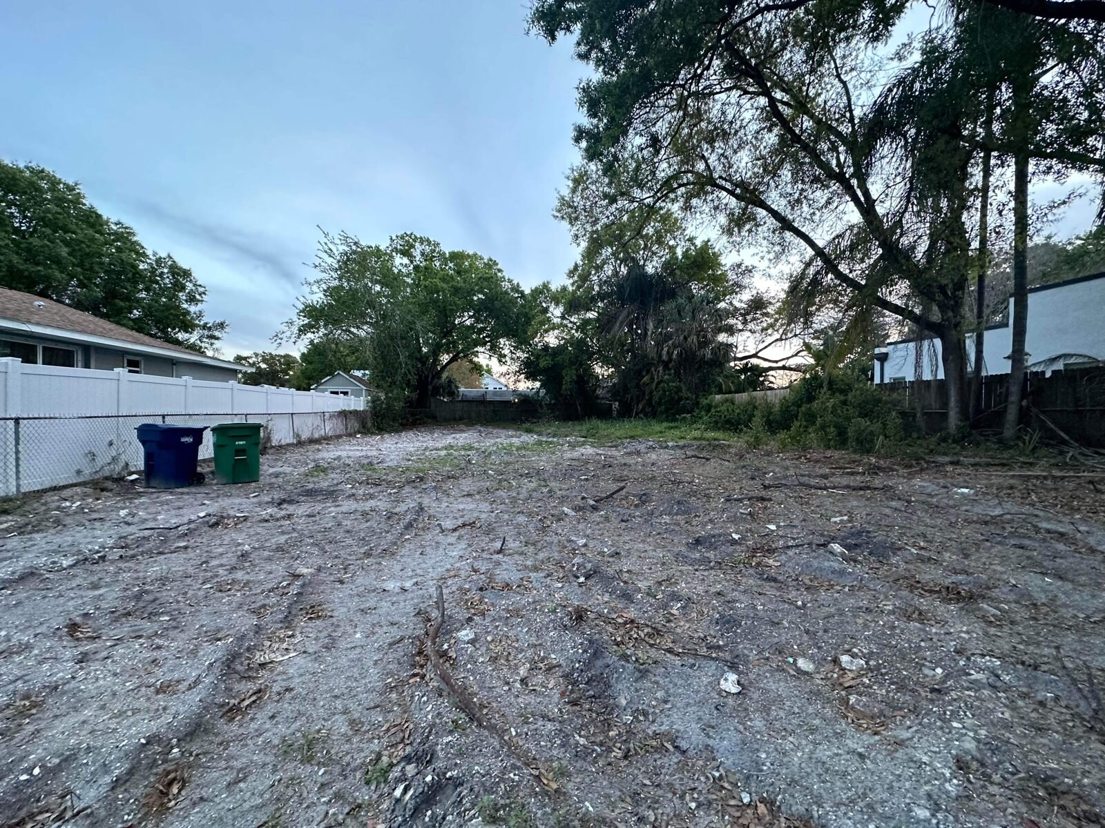Cleared South Tampa lot after a teardown