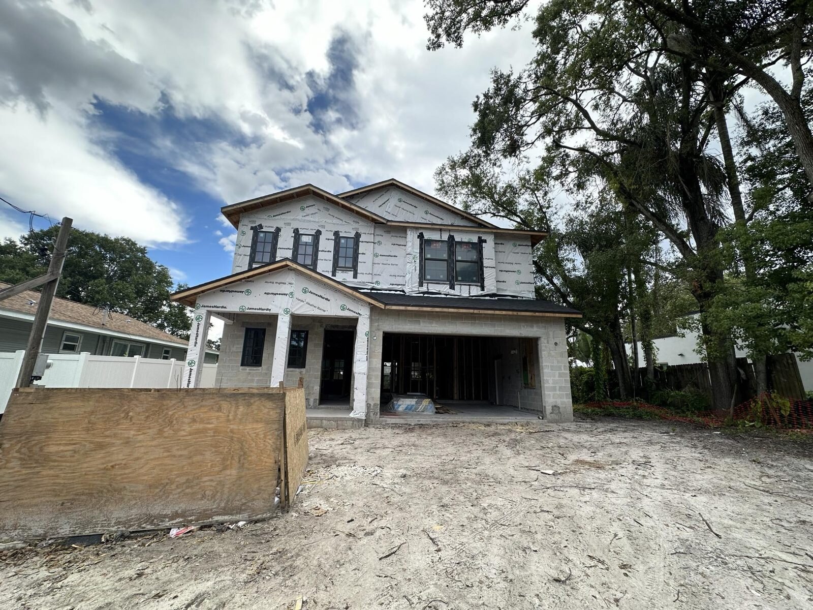 New home going up on a South Tampa teardown lot