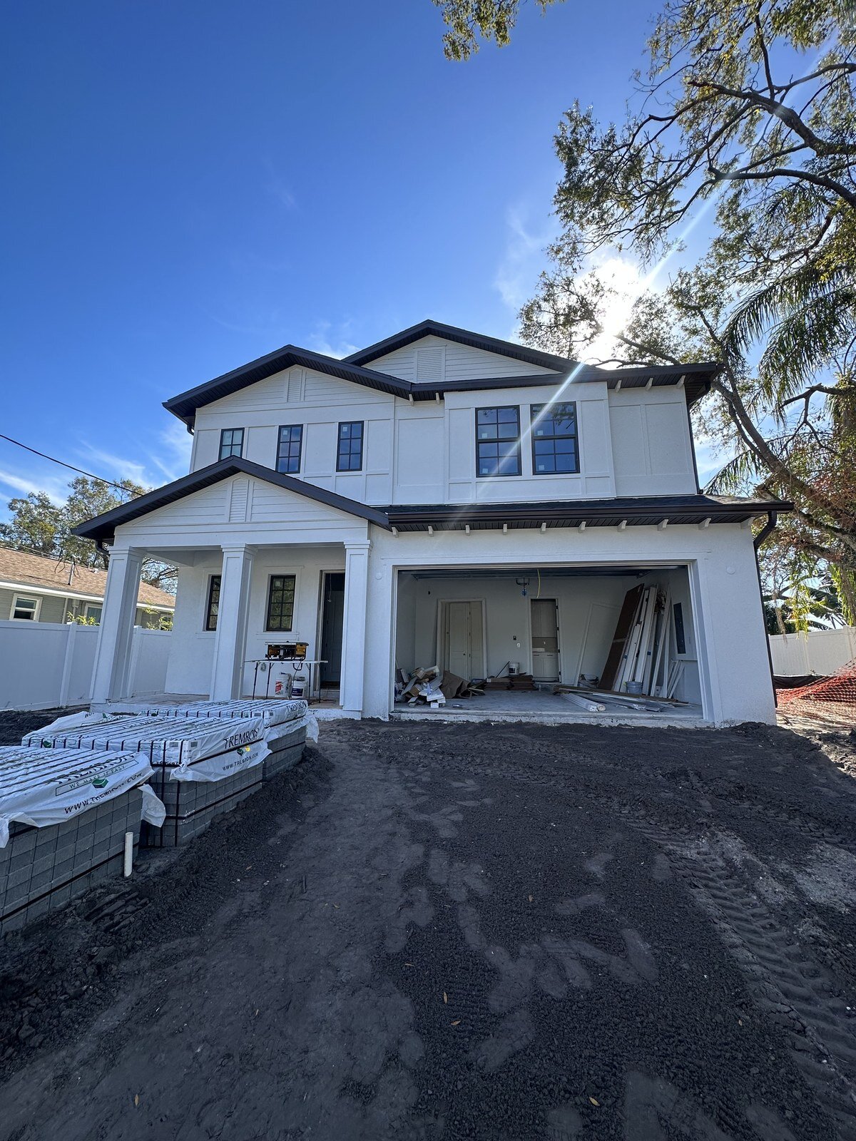 New South Tampa home nearing completion