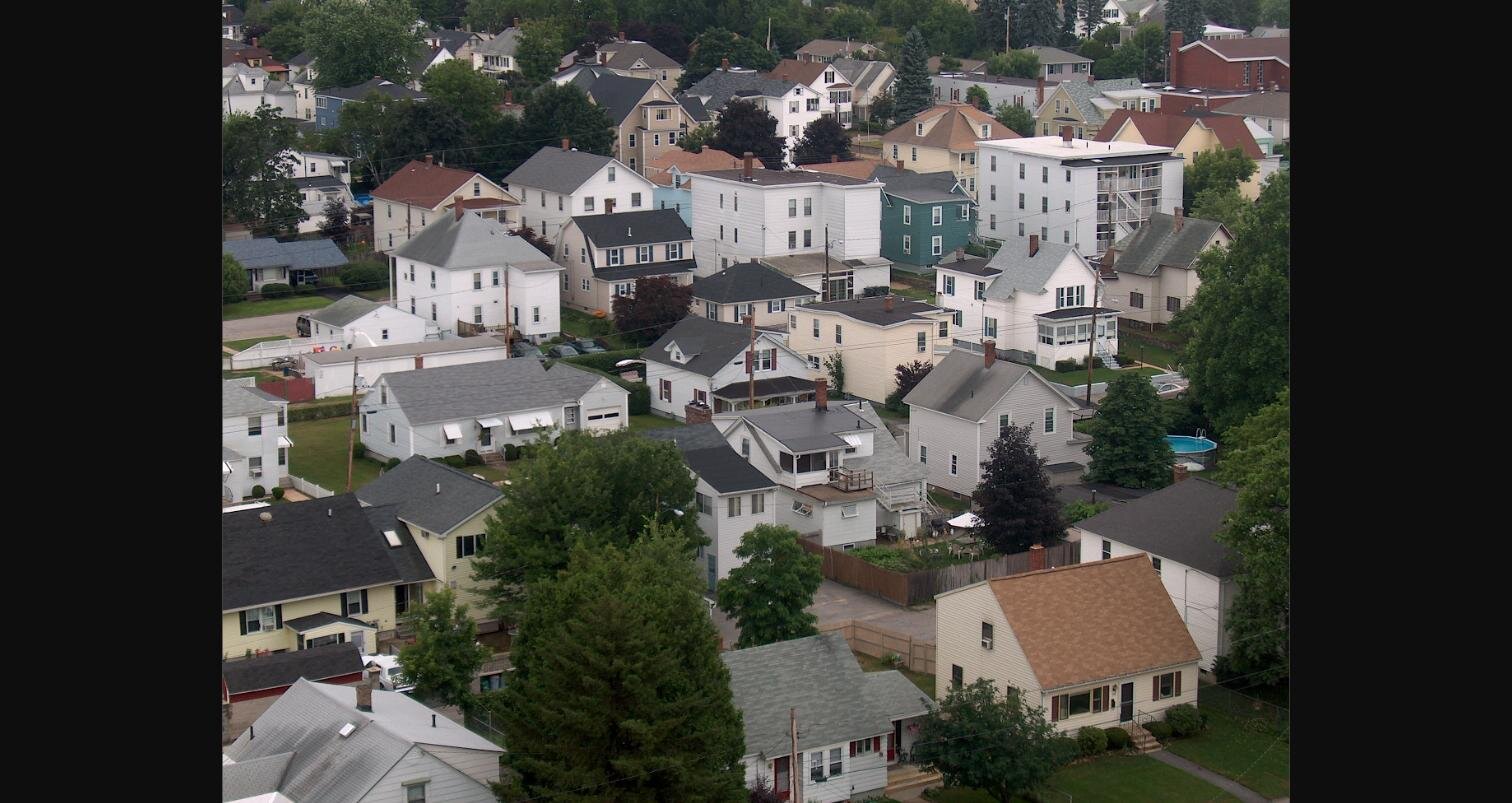 Residential neighborhood in Manchester, New Hampshire