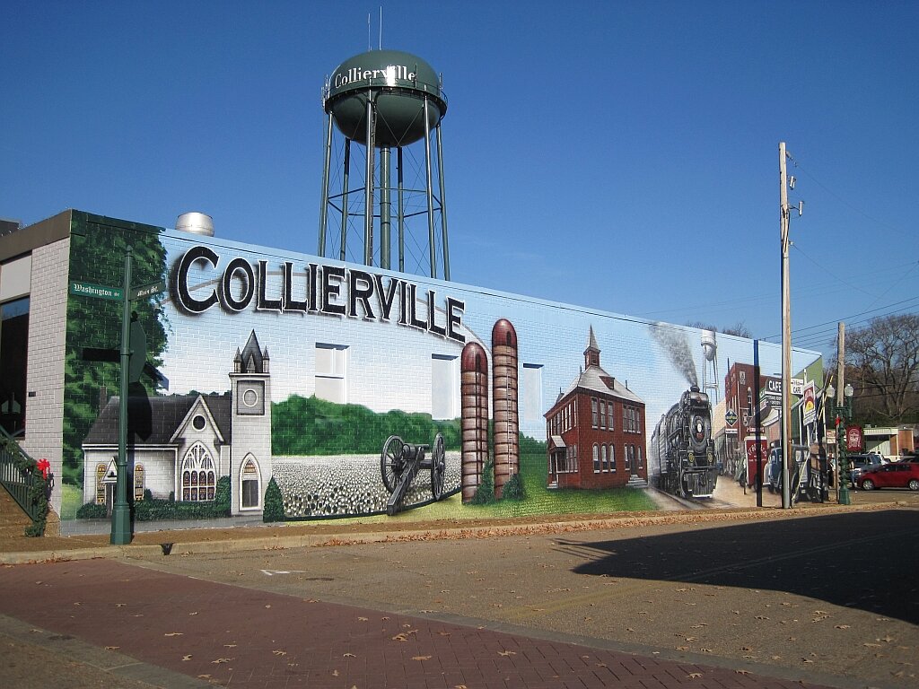 town square in Collierville, Tennessee