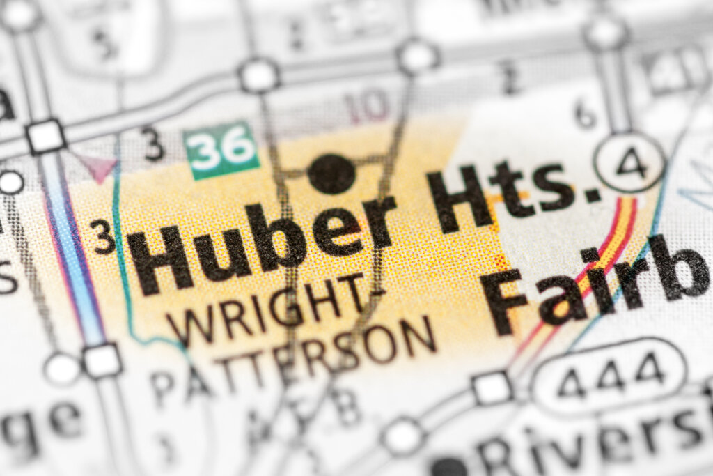 Map of Huber Heights, OH