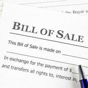 Mobile Home Bill of Sale Document in Dallas