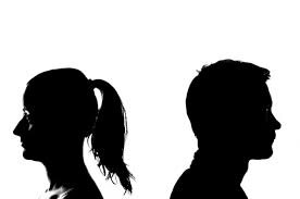 man and women divorcing