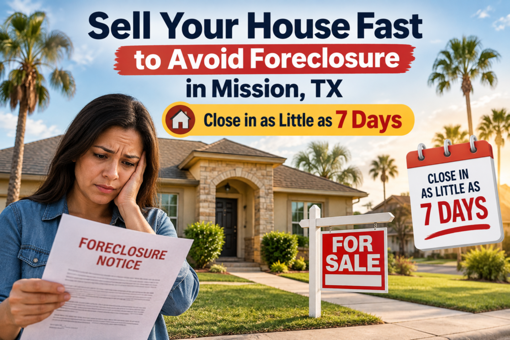 How to Sell Your House Fast to Avoid Foreclosure in Mission, TX