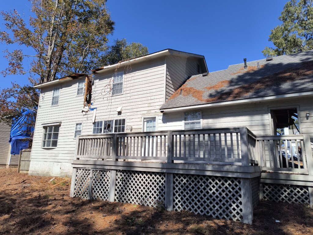 Hurricane Damaged Home