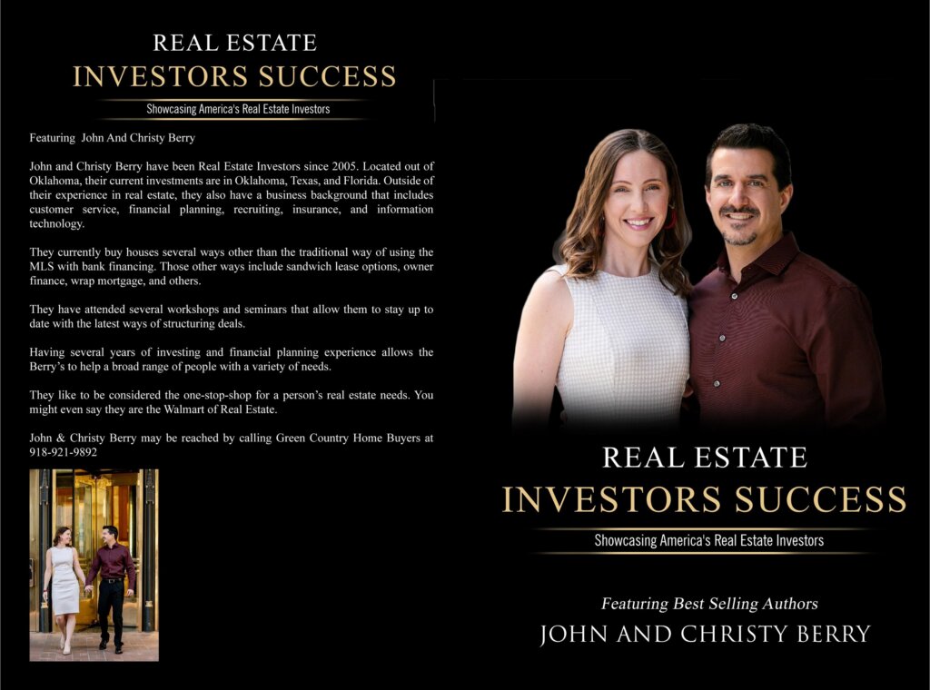 Green Country Home Buyers #1 selling authors 2 times