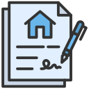 Selling a house during divorce deed icon