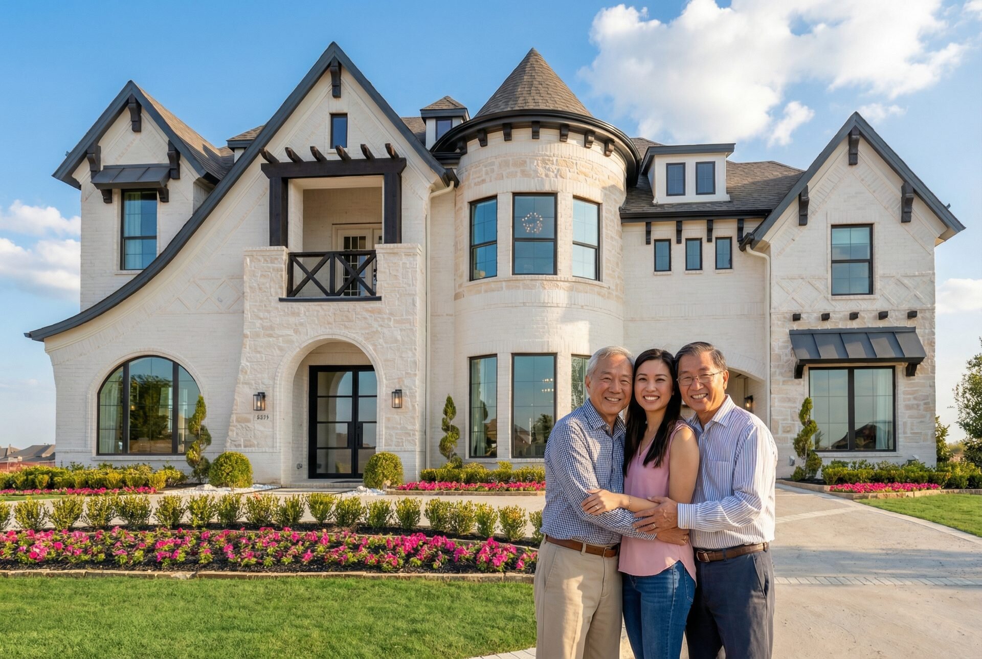 Collin County and Greater DFW family in front of their home after a successful cash sale