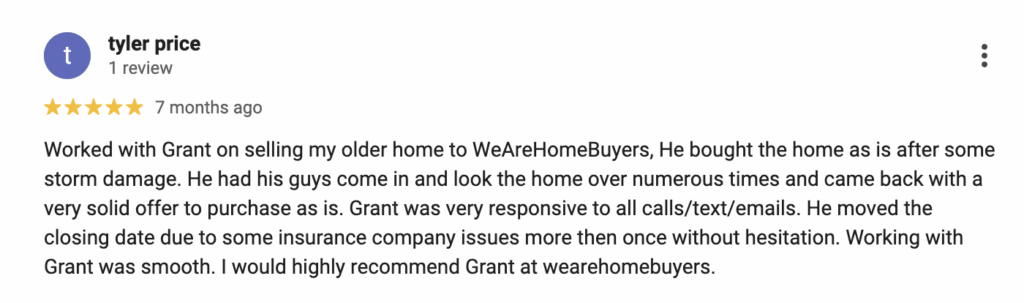 Testimonial from satisfied client in Rome, GA.