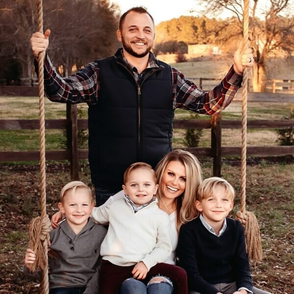 Grant, founder of We Are Home Buyers, with his wife and three children.