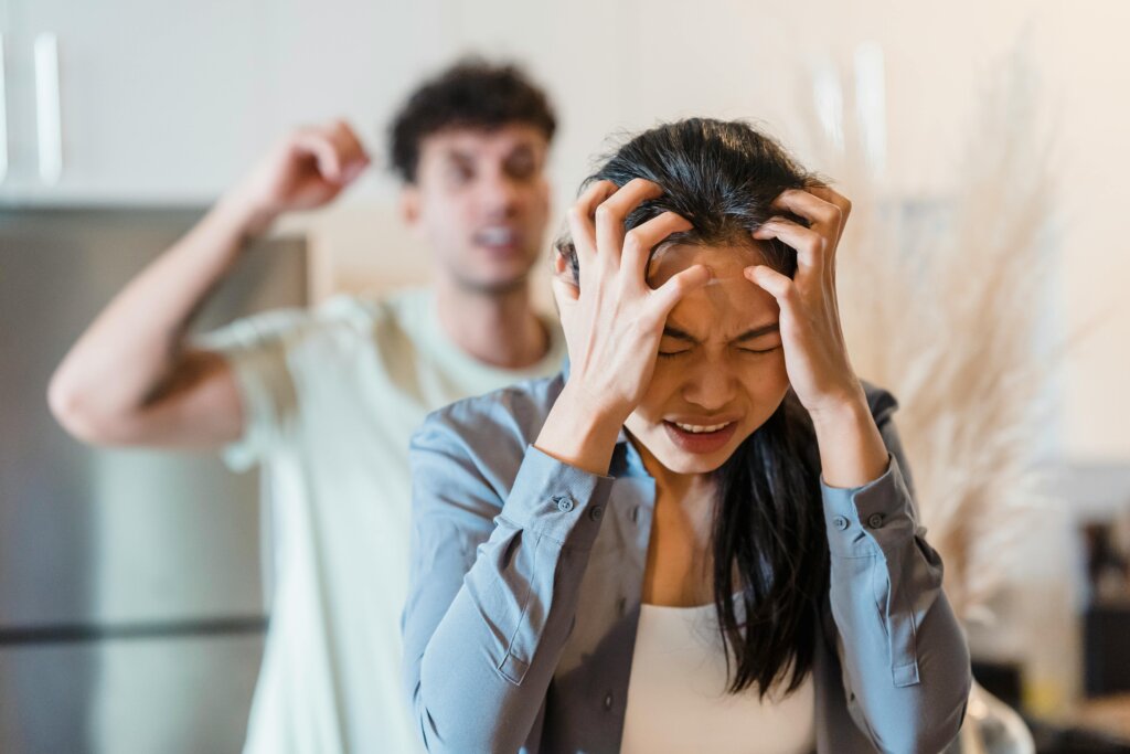 Siblings inside arguing about inherited home in Georgia