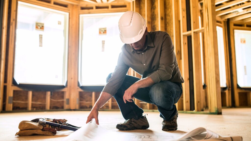 Contractor making renovations to a home in Georgia.
