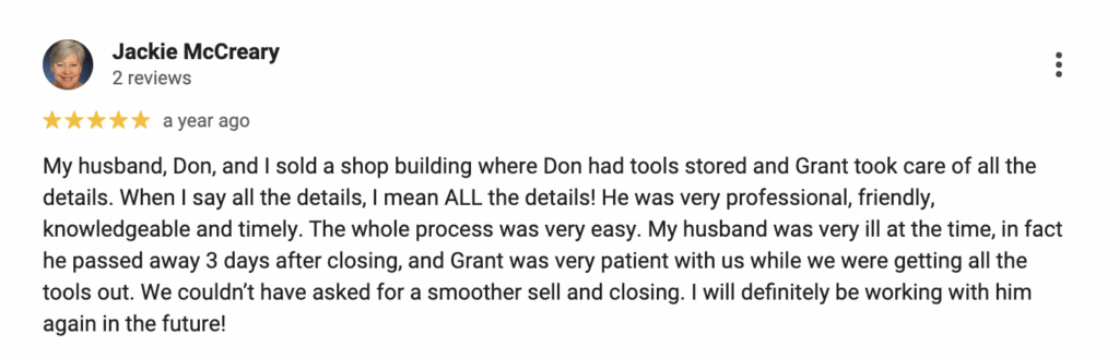 Testimonial from satisfied client in Rome, GA.