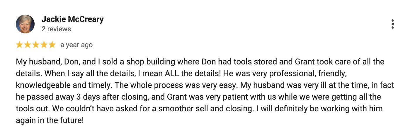 Testimonial from satisfied client in Rome, GA.