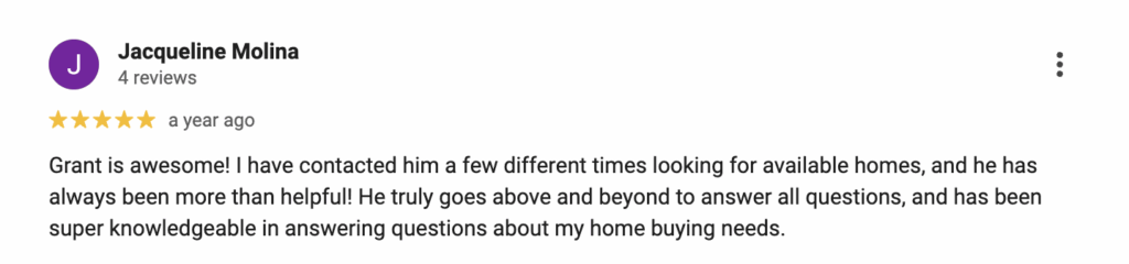 Testimonial from a satisfied client in Cartersville, GA.