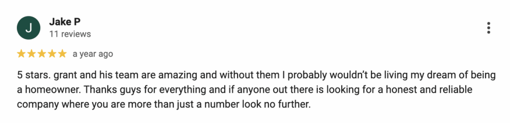 Testimonial from satisfied client in Rome, GA.